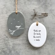 Sgraffito Hanger | Thank you for being the reason
